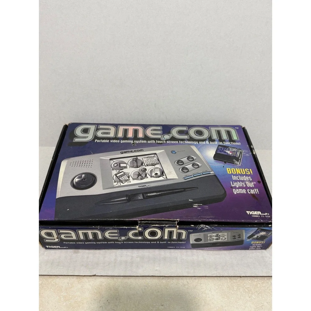 Tiger Electronics Game.com Handheld Console 71-516 Silver Boxed Parts Repair